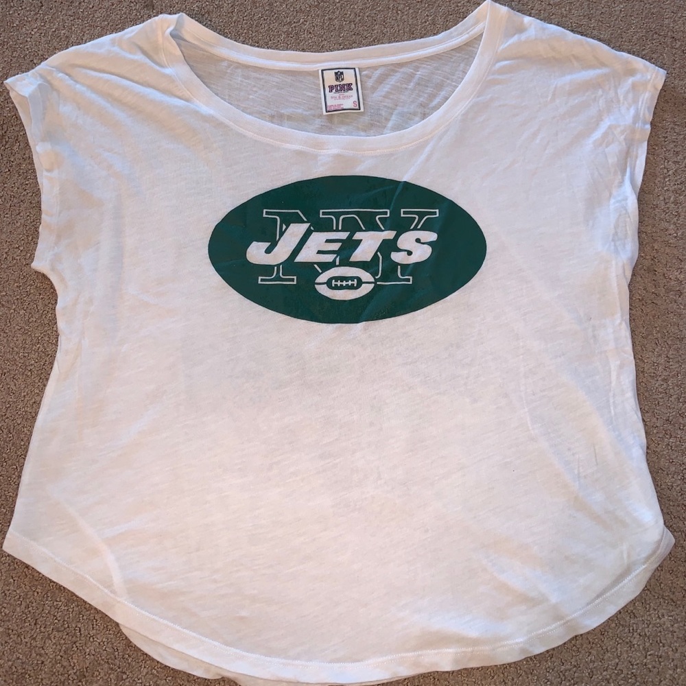 Like new!! Victoria’s Secret PINK Jets T-Shirt - Picture 1 of 6